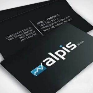 Визитки с ламинацией  от 1000 шт